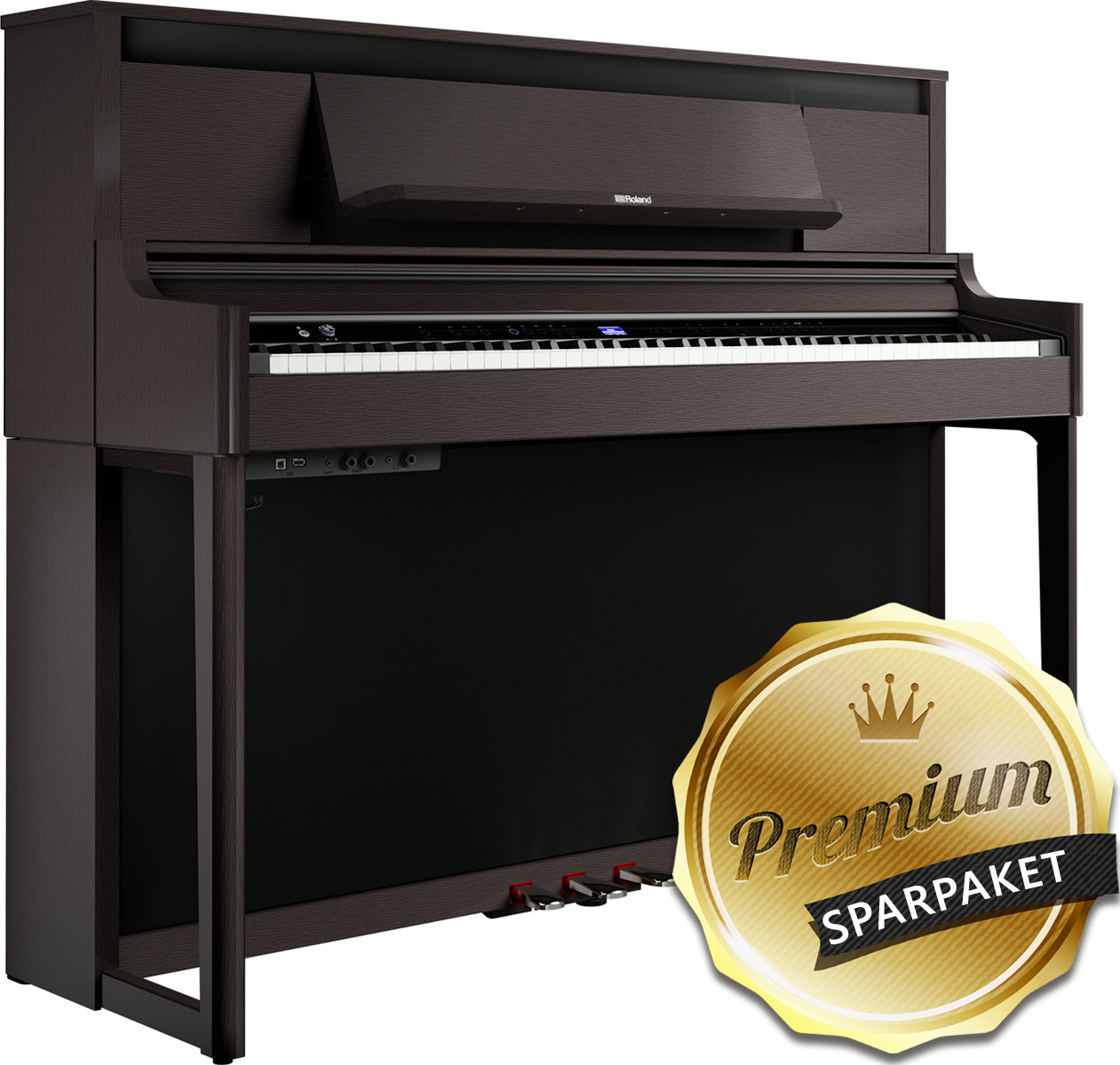Roland LX-6 DR Digitalpiano Dark Rosewood - Rosenholz - Premium-Sparpaket